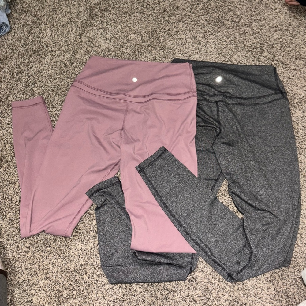 CRZ YOGA Leggings in Mauve and Charcoal